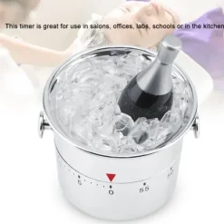 Mekanisk kökstimer i rostfritt stål - 60 minuter