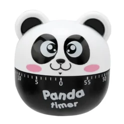 Mekanisk Kökstimer Manuella Djurformade Räknare för Matlagning Timerverktyg (Svart)