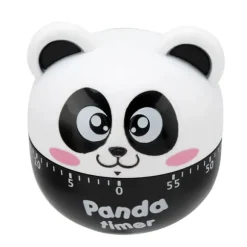 Mekanisk Kökstimer Manuella Djurformade Räknare för Matlagning Timerverktyg (Svart)