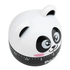 Mekanisk Kökstimer Manuella Djurformade Räknare för Matlagning Timerverktyg (Svart)