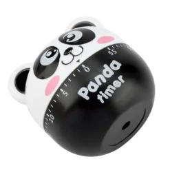 Mekanisk Kökstimer Manuella Djurformade Räknare för Matlagning Timerverktyg (Svart)