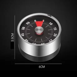 Mekanisk Kökstimer med Magnet - Svart