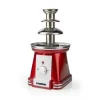 MELISSA Chokladfontän | 90 B | 32 cm | 3 metallnivåer | Röd / Vit