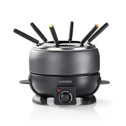 MELISSA Fondueset | 6 personer | 2,3 l | Justerbar temperaturkontroll | 800 W | Cool touch-handtag | Halkskyddade fötter | Överhettningsskydd