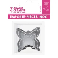 metalliska kakformar fjäril 3 delar