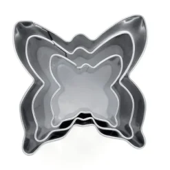 metalliska kakformar fjäril 3 delar