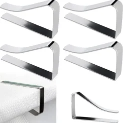 Metallklämmor för bordsdukar, 4 st.