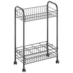 Metaltex Belino Lava Trolly + Flaskhållare 23x41x63 Svart