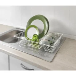 Metaltex diskställ 48x30 cm vit