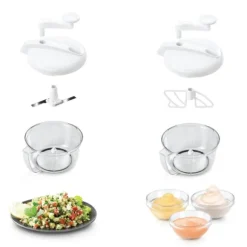 Metaltex Kitchen Helpers Topedo Salladsslunga Vit/Transparent