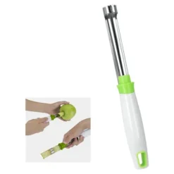 Metaltex Mrs Apple Äppelborr Vit/Grön/Rostfritt Stål