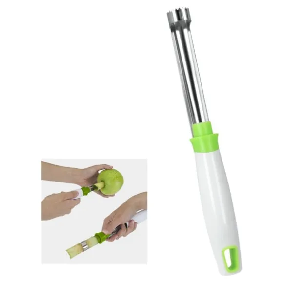 Metaltex Mrs Apple Äppelborr Vit/Grön/Rostfritt Stål