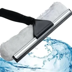 Mikrofiber fönsterputs, skrapa, INGEN MÄRKEN