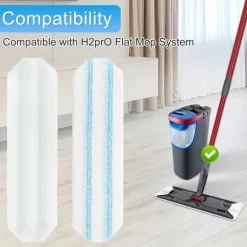 Mikrofibermoppdynor - 3-pack, kompatibla med Vileda H2Pro & O-Cedar H2Pro, för effektiv rengöring