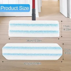 Mikrofibermoppdynor - 3-pack, kompatibla med Vileda H2Pro & O-Cedar H2Pro, för effektiv rengöring