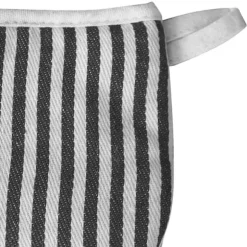 Mikrovågsugnsvantar Värmebeständiga randiga mönster Tjocka bomullsugnsvantar med snöre Kaffe