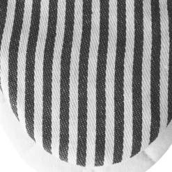 Mikrovågsugnsvantar Värmebeständiga randiga mönster Tjocka bomullsugnsvantar med snöre Kaffe