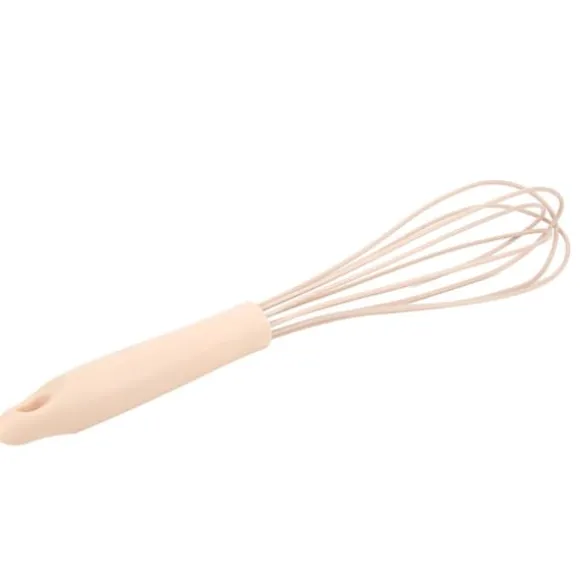 Mini Silikon Manuell Äggvisp Omrörningsskummare Mixer Blender Köksredskap Rosa