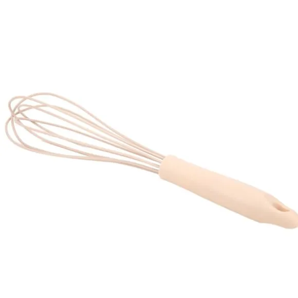 Mini Silikon Manuell Äggvisp Omrörningsskummare Mixer Blender Köksredskap Rosa