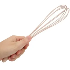 Mini Silikon Manuell Äggvisp Omrörningsskummare Mixer Blender Köksredskap Rosa