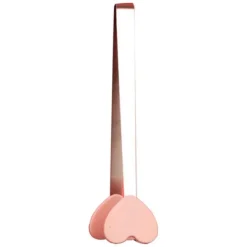 Minitång av silikon Serveringstång Mattång Små barntång för servering Matlagning Förrätter Iskub Frukt Socker Rosa Hjärtaform