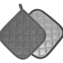 Minkabo - Minkabo-1286 - Thstheaven Set med 4 grytlappar i värmeresistent frotté Mörkgrå