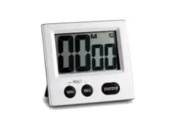 Minutur digitalt med stort display og magnet aluminium