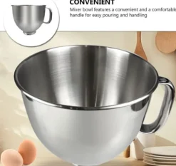 Mixerskål Metall Serveringsskål Metall Salladsskål Blandare Tillbehör Mixertillbehör Metal Mixer skålar Extra stor mixerskål Matskål