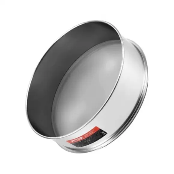 Mjölsikt, 80 mesh finmaskig sikt, 32x32x10 cm, rostfritt stål