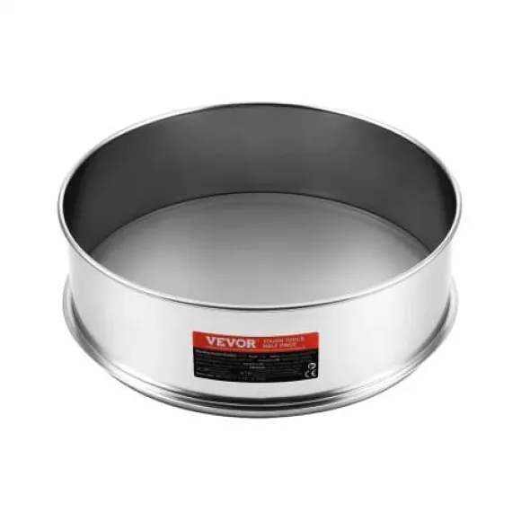 Mjölsikt, 80 mesh finmaskig sikt, 32x32x10 cm, rostfritt stål