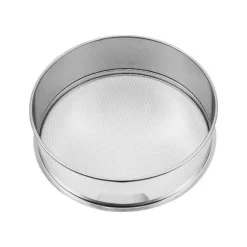 Mjölsikt i rostfritt stål, finmaskigt 12 mesh, idealisk för bakning av tårtor