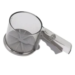 Mjölsikt PP Transparent Justerbar Finmaskig Enhandsdrift Pulversikt för köksbakning Enkellager