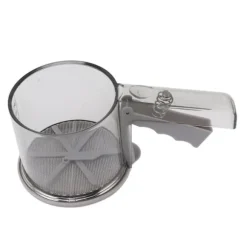 Mjölsikt PP Transparent Justerbar Finmaskig Enhandsdrift Pulversikt för köksbakning Enkellager