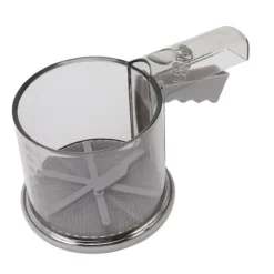 Mjölsikt PP Transparent Justerbar Finmaskig Enhandsdrift Pulversikt för köksbakning Enkellager