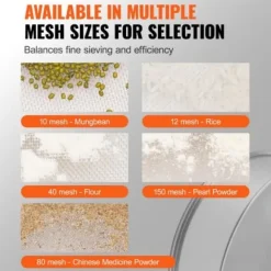 Mjölsikt, 32x30,5x10 cm, rostfritt stål, finmaskig