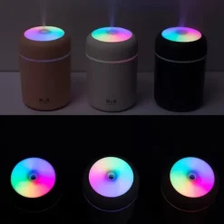 300ML Mini USB Luftfuktare med Nattljus Dimma Luftfuktare Luftfuktare För Rum Kontorsskrivbord