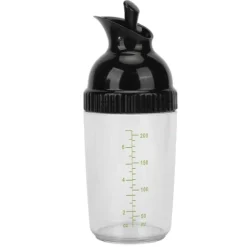 200ml salladsdressingshaker BPA-fri förhindrar läckage salladsdressingburk med lock för kök svart