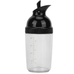 200ml salladsdressingshaker BPA-fri förhindrar läckage salladsdressingburk med lock för kök svart