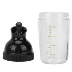 200ml salladsdressingshaker BPA-fri förhindrar läckage salladsdressingburk med lock för kök svart