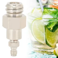 8mm CO2-tankadapter med utvändig gänga TR21-4 snabbkoppling för Soda Club