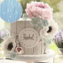 Mönstermatta Embosser Set 6 st; Trä, Tegel, Blommor, Kullersten, Stenvägg