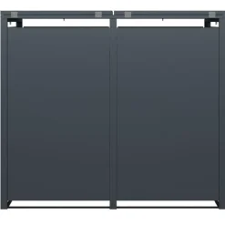 Modern 240L Dubbel Soptunnelskydd med Väderskyddad Design för Trädgårdsförvaring