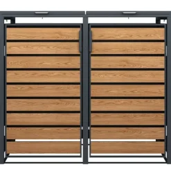 Modern 240L Dubbel Soptunnelskydd med Väderskyddad Design för Trädgårdsförvaring