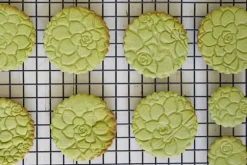 MoodForWood Träkavel, Graverad, 43 cm med Handtag, Perfekt för Bakning - Suckulenter Mönster