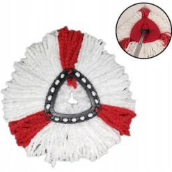 Moppdyna roterande 38 cm – Mikrofiber | Tvättbar | Ersättningsdel för Vileda Easy Wring, Turbo