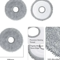 Moppdynor för Dreame L10s Ultra, L10 Ultra, L10s Pro, Xiaomi X10+ 8-pack