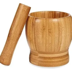 Mortel - BIGBUY HOME - 11 x 12 cm - Bambu - Flerfärgad - Kompakta mått
