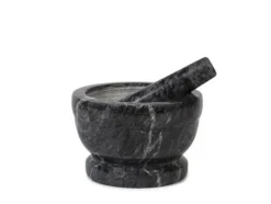 Mortel - Hem - 9716218 - Svart marmor - Diameter 18 cm - Manuell