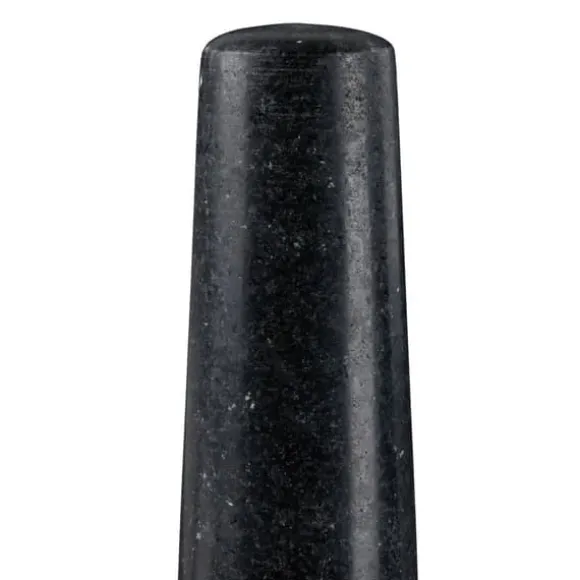 Mortel med stöt, 13x13 cm, Svart