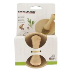 Mortel och stampar av trä Fackelmann Wood Edition